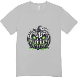 Creepy Neon Jack o' lantern tee | Halloween T-shirt | Unisex Hanes Softstyle L